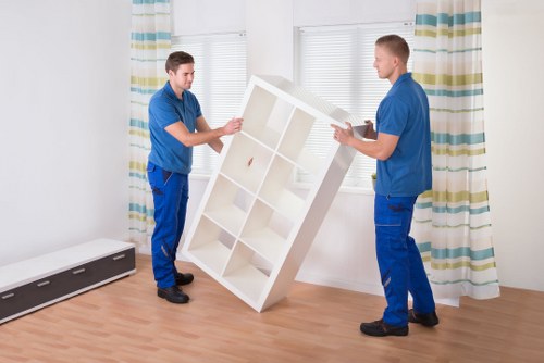 Furniture and box removals in Canary Wharf residential area